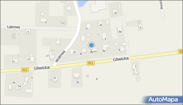Stanica, Gliwicka, 8b, mapa Stanica