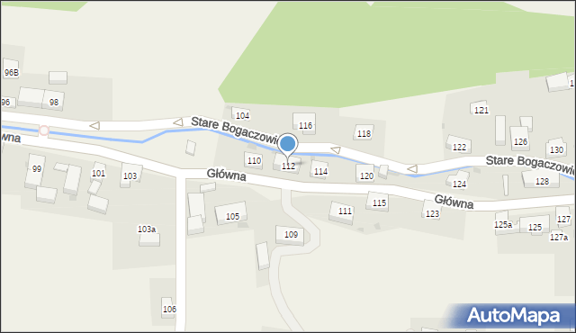 Stare Bogaczowice, Główna, 112, mapa Stare Bogaczowice