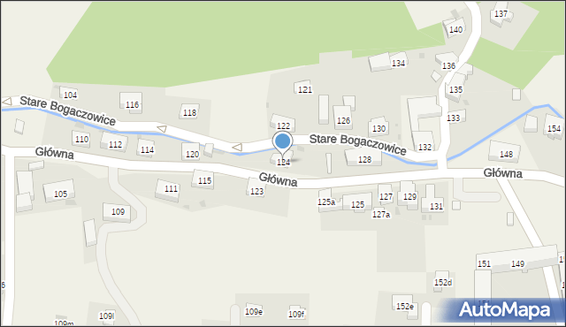 Stare Bogaczowice, Główna, 124, mapa Stare Bogaczowice