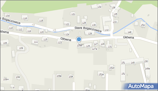 Stare Bogaczowice, Główna, 125a, mapa Stare Bogaczowice