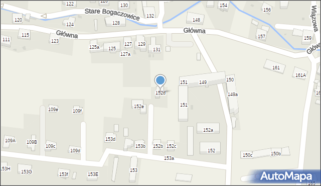 Stare Bogaczowice, Główna, 152d, mapa Stare Bogaczowice