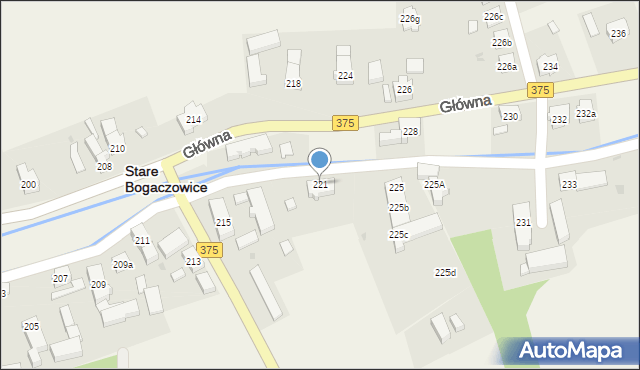 Stare Bogaczowice, Główna, 221, mapa Stare Bogaczowice