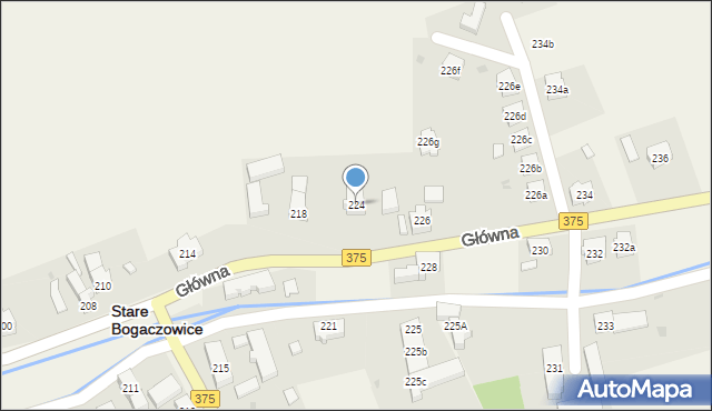 Stare Bogaczowice, Główna, 224, mapa Stare Bogaczowice