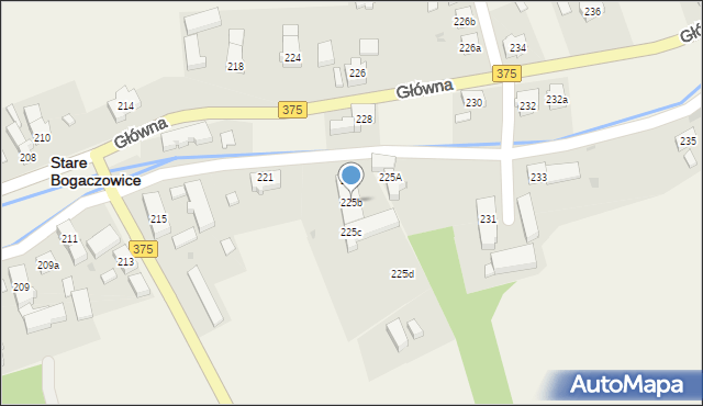 Stare Bogaczowice, Główna, 225b, mapa Stare Bogaczowice