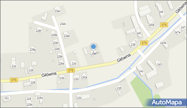 Stare Bogaczowice, Główna, 236, mapa Stare Bogaczowice