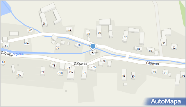 Stare Bogaczowice, Główna, 74, mapa Stare Bogaczowice