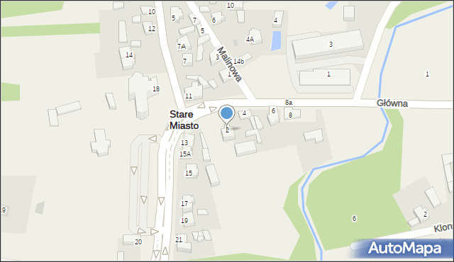 Stare Miasto, Główna, 2, mapa Stare Miasto