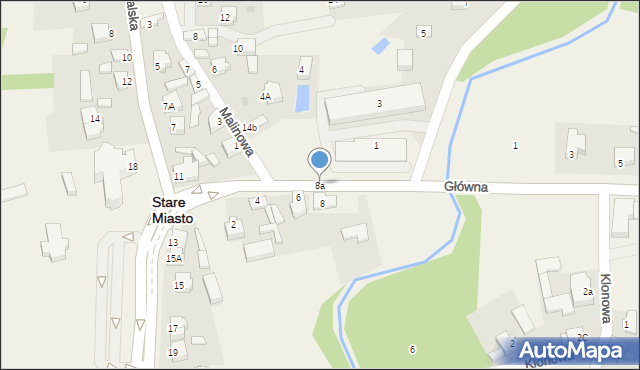 Stare Miasto, Główna, 8a, mapa Stare Miasto