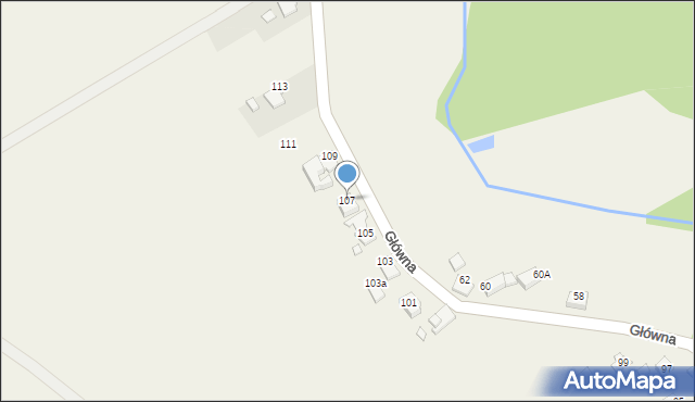 Stary Ujazd, Główna, 107, mapa Stary Ujazd