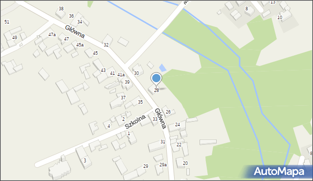 Stary Ujazd, Główna, 28, mapa Stary Ujazd