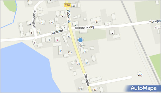 Stary Węgliniec, Główna, 36, mapa Stary Węgliniec