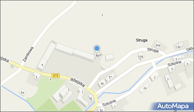 Struga, Główna, 58, mapa Struga