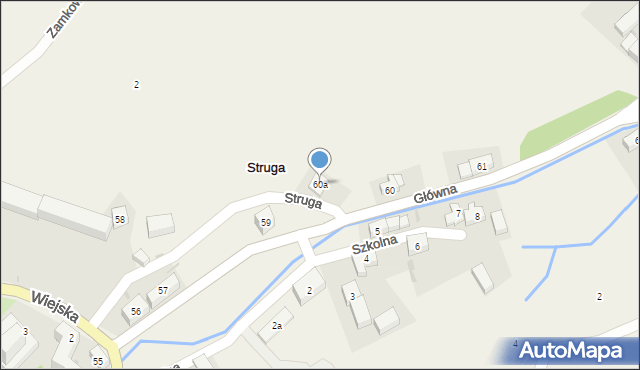 Struga, Główna, 60a, mapa Struga