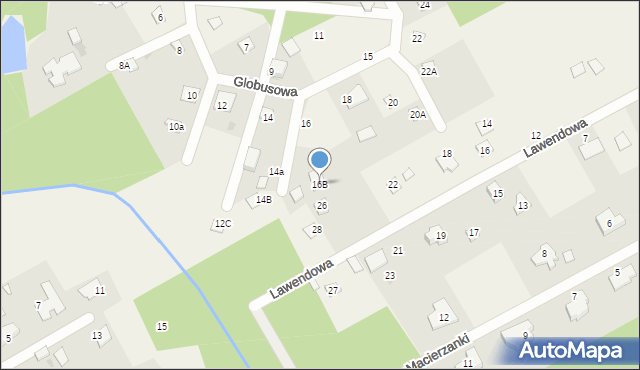 Strzeniówka, Globusowa, 16B, mapa Strzeniówka