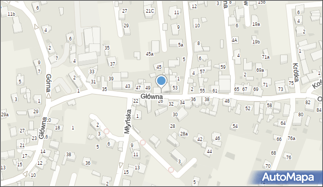 Świerklaniec, Główna, 51, mapa Świerklaniec