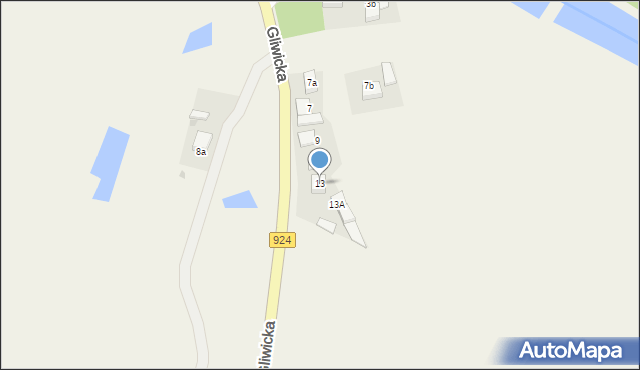 Szczejkowice, Gliwicka, 13, mapa Szczejkowice