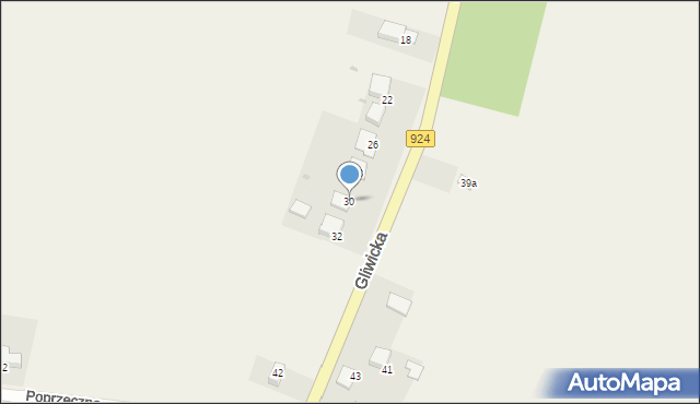 Szczejkowice, Gliwicka, 30, mapa Szczejkowice