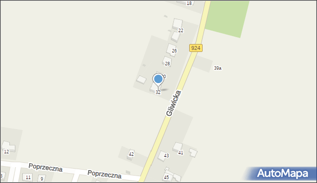 Szczejkowice, Gliwicka, 32, mapa Szczejkowice