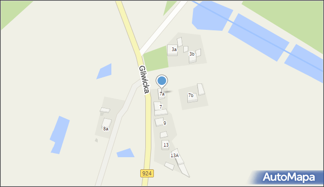 Szczejkowice, Gliwicka, 7a, mapa Szczejkowice