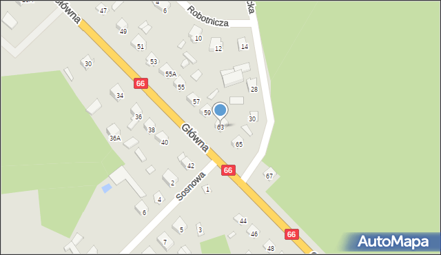 Szepietowo, Główna, 63, mapa Szepietowo