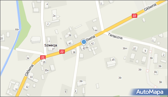 Szwecja, Główna, 41, mapa Szwecja