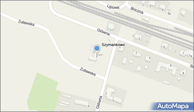 Szymankowo, Główna, 2, mapa Szymankowo