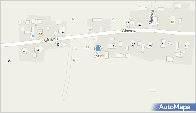 Szymonków, Główna, 31, mapa Szymonków