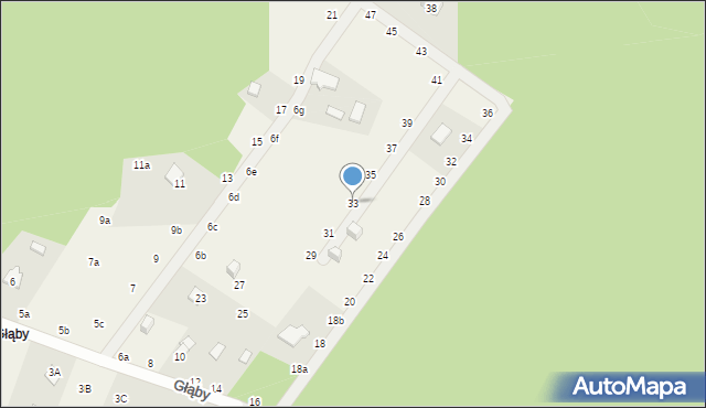 Tanina, Głąby, 33, mapa Tanina