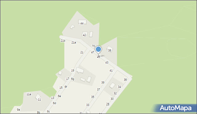 Tanina, Głąby, 45, mapa Tanina