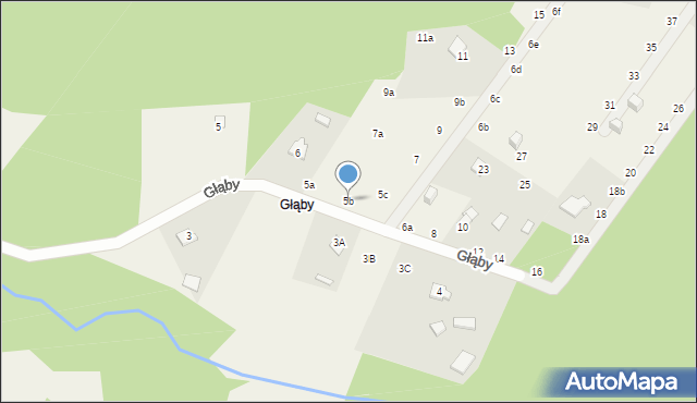 Tanina, Głąby, 5b, mapa Tanina