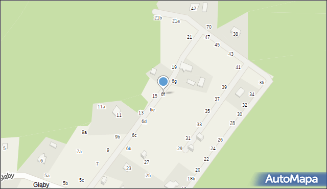 Tanina, Głąby, 6f, mapa Tanina