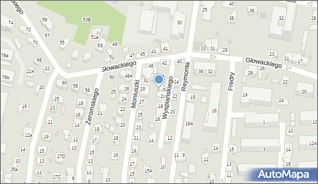 Tarnów, Głowackiego Bartosza, 42a, mapa Tarnów