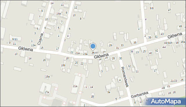 Tomaszów Mazowiecki, Główna, 25, mapa Tomaszów Mazowiecki