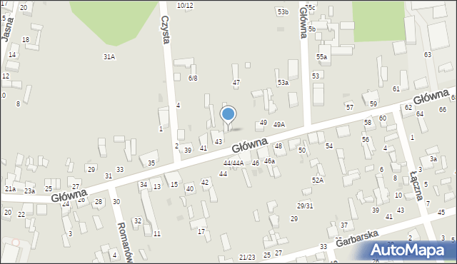 Tomaszów Mazowiecki, Główna, 45, mapa Tomaszów Mazowiecki