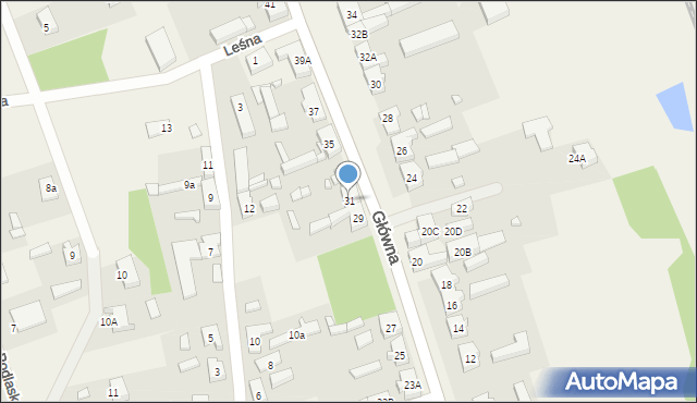 Trzebiszewo, Główna, 31, mapa Trzebiszewo