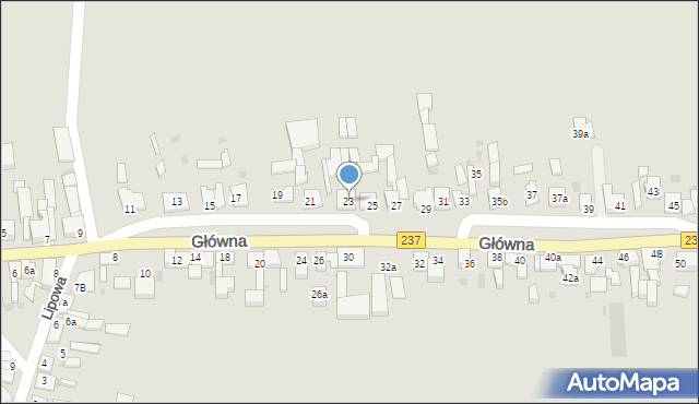 Tuchola, Główna, 23, mapa Tuchola