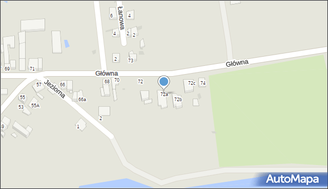 Tuchola, Główna, 72a, mapa Tuchola