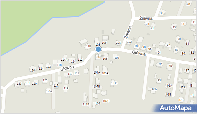 Tychy, Główna, 107, mapa Tychów