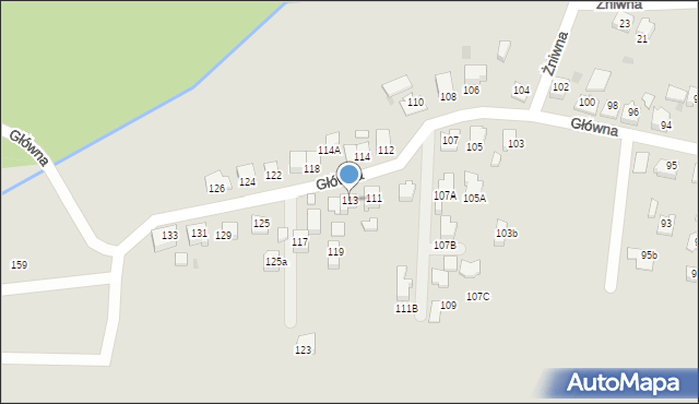 Tychy, Główna, 113, mapa Tychów