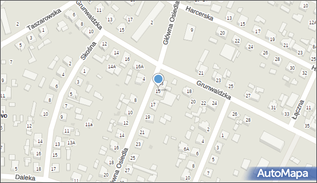 Wągrowiec, Główna Osiedla, 15, mapa Wągrowiec