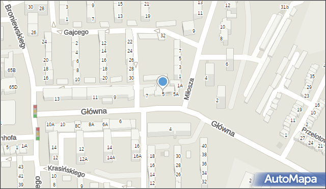 Wałbrzych, Główna, 5, mapa Wałbrzycha