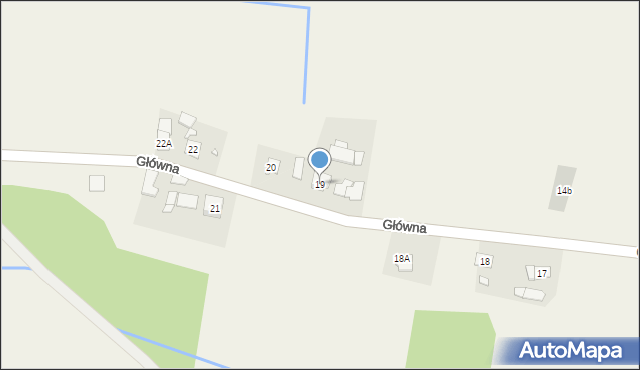 Wąsice, Główna, 19, mapa Wąsice