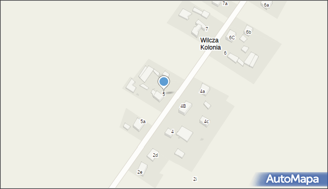 Wilcza, Gliwicka, 5, mapa Wilcza