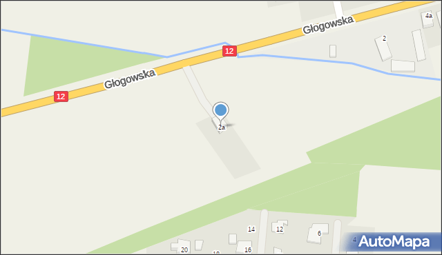 Wilków, Głogowska, 2a, mapa Wilków