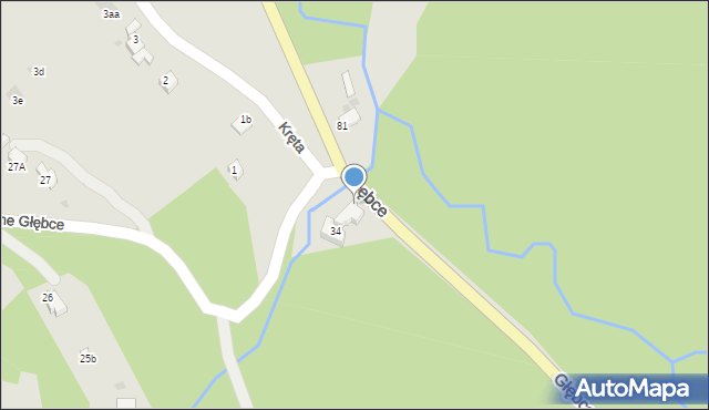 Wisła, Głębce, 83, mapa Wisła