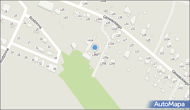 Wojkowice, Głowackiego, 136b, mapa Wojkowice