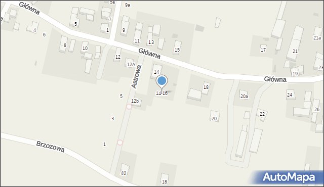 Wojnowice, Główna, 14-16, mapa Wojnowice