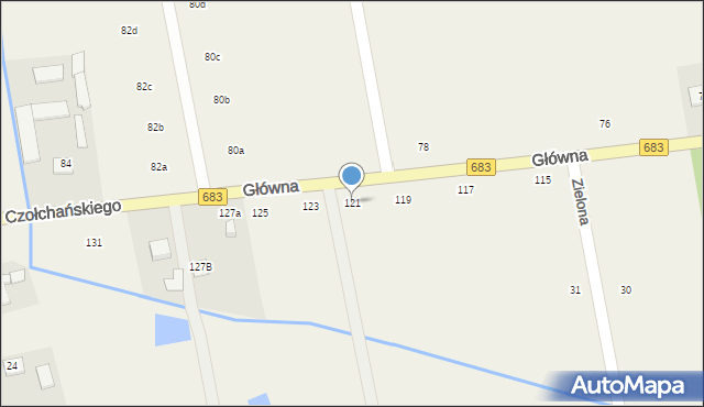 Wola Prażmowska, Główna, 121, mapa Wola Prażmowska