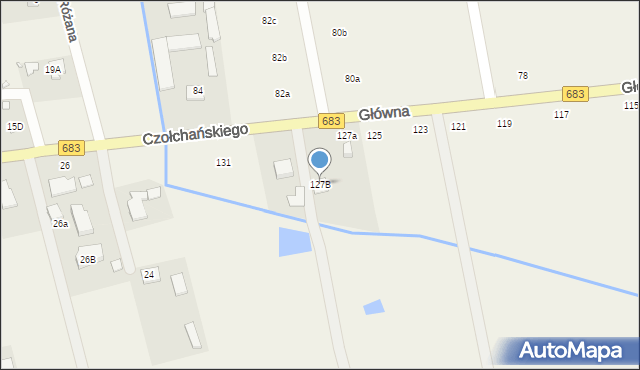 Wola Prażmowska, Główna, 127B, mapa Wola Prażmowska