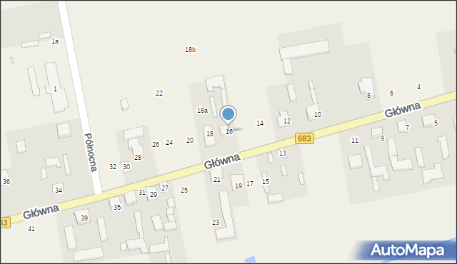 Wola Prażmowska, Główna, 16, mapa Wola Prażmowska